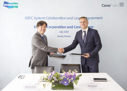 Doosan teams up with Ceres of UK to develop fuel cells to power buildings