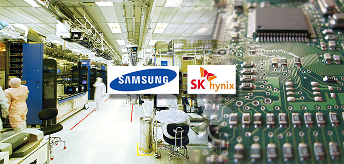 Samsung Elec, SK Hynix command 45% of flash memory with increased sales Q2