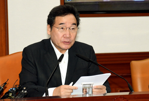 South Korea`s Prime Minister Lee Nak-yon