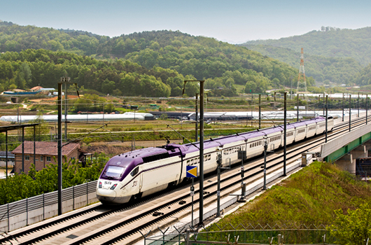 A view of SR Co., operator of Super Rapid Train (SRT) in South Korea, which announced plans to localize railway parts to reduce import reliance on Japan. [Photo provided by SR Co.]