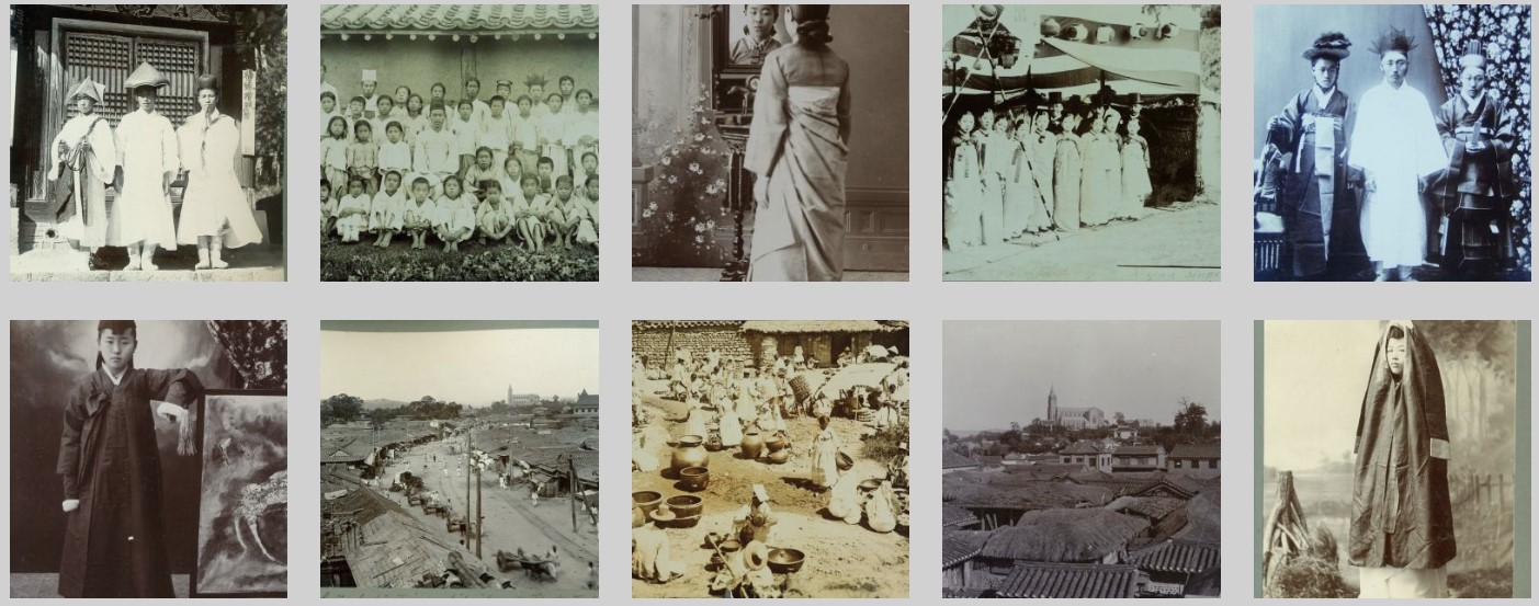< 페렌체 호프와 데조 보조키 박사가 1900년대 초반 한국을 방문해 촬영한 사진 - 출처: 페렌츠 호프 아시아 박물관 홈페이지 >