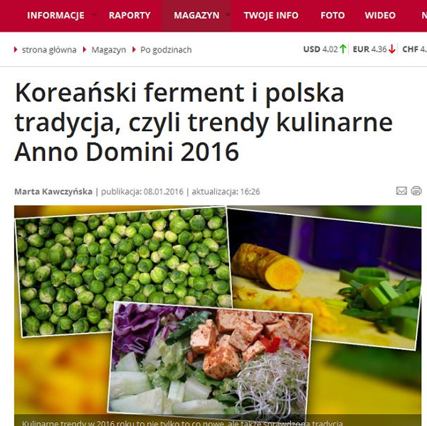 폴란드에서 한국 음식 대유행 전망 홈페이지 이미지 